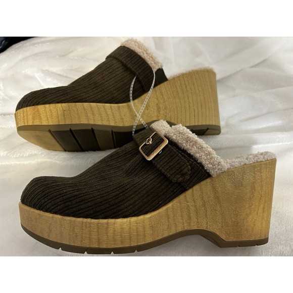 Women's Dr. Scholl's Size 11M Platform/Wedge/Clog Shoes. New.  olive green. - Picture 3 of 11
